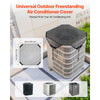 VEVOR Air Conditioner Cover for Outside Units, 36 x 36 inch Central AC Cover for Air Conditioning Unit, Top Universal Mesh Defender Tear-Resistant Easy Install for Outdoor Outside All Seasons, Black