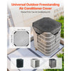 VEVOR Air Conditioner Cover for Outside Units, 28 x 28 inch Central AC Cover for Air Conditioning Unit, Top Universal Mesh Defender Tear-Resistant Easy Install for Outdoor Outside All Seasons, Black