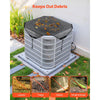 VEVOR Air Conditioner Cover for Outside Units, 28 x 28 inch Central AC Cover for Air Conditioning Unit, Top Universal Mesh Defender Tear-Resistant Easy Install for Outdoor Outside All Seasons, Black