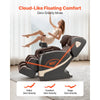 VEVOR Massage Chair, Zero Gravity Full Body Massage Chair with 10-Point Rollers, 5 Automatic Modes, 8 Airbags, Waist & Leg Heating, Bluetooth Speaker, Touchscreen Control, for Home and Office Use