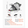 VEVOR 20V Max Cordless Belt Sander, 3" x 21" Belt Sander for Woodworking, 6 Variable Speeds Sanding Machine with 10PCS Sanding Belts, 2 Dust Bags & Vacuum Adapter (Battery NOT Included)