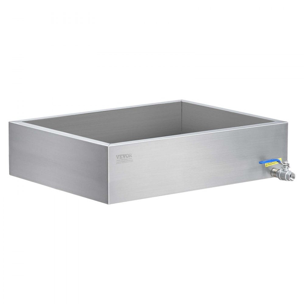 VEVOR Maple Syrup Evaporator Pan, 11.2 Gallon, 162 Cups of 8.8oz Maple Syrup, Flat Evaporator Pan with 1 Valve and 3 Heating Methods, Premium Stainless Steel Maple Syrup Pan for Home, Outdoor