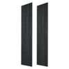 VEVOR Wood Wall Panels, 94.5 x 23.6 inches, Acoustic Slat Panels, Black Oak, Sound Absorbing for Living Rooms, Bedrooms, Offices, Studios, Interior Wall Decor, MDF & PET Construction, Screw Kit, 2-Pack