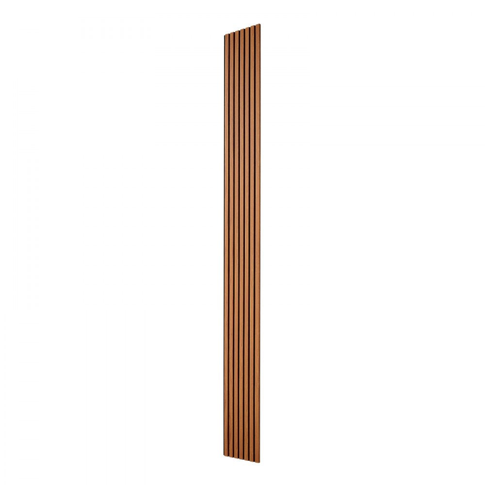 VEVOR Wood Wall Panels, 96.1 x 11 inches, Acoustic Slat Panels, Dark Teak, Sound Absorbing for Living Rooms, Bedrooms, Offices, Studios, Interior Wall Decor, MDF & PET Construction, Screw Kit, 4-Pack
