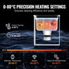 VEVOR Ultrasonic Cleaner, 1.3L Professional 60W Cleaning Machine with Timer & Heater, 40kHz Digital Ultrasonic Cleaner with Basket for Watch Glasses Jewelry Retainer Industrial Parts Tools