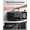 VEVOR Voltage Auto Converter Transformer, 3000VA, Heavy Duty Step Up/Down Power Transformer, 110V to 220V and 220V to 110V, with 3 US Outlets, 3 EU Outlets, LCD Display, Circuit Breaker Protection