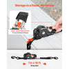 VEVOR Retractable Ratchet Straps, 1 in x 10 ft, Tie Down Straps with S Hooks, 1200 lbs Break Strength, 4 Soft Loops, Tie Down Ratcheting for Moving, Trailers, Motorcycles, Kayaks, Car Roof, 4 Pack