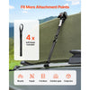 VEVOR Retractable Ratchet Straps, 1 in x 10 ft, Tie Down Straps with S Hooks, 1200 lbs Break Strength, 4 Soft Loops, Tie Down Ratcheting for Moving, Trailers, Motorcycles, Kayaks, Car Roof, 4 Pack