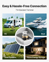 VEVOR 2 Pack 12V 35Ah Deep Cycle Battery, Sealed AGM Technology, Rechargeable Lead Acid AGM Battery, Backup Replacement for Scooters, Mobility Wheelchair, Solar System Off-Grid Home Energy Storage