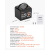 VEVOR 12V 50Ah LiFePO4 Battery, Up to 15000 Cycles, Deep Cycle Lithium Iron Phosphate Battery with Built-in BMS, Low Temperature Protection, 10 Years Lifetime, for Solar Off-Grid Home Energy Storage