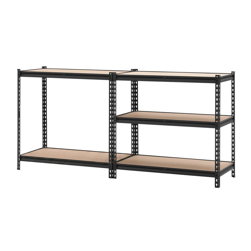 VEVOR Storage Shelves, 5-Tier Adjustable, 2000 lbs Capacity, Heavy Duty Garage Storage Shelving Unit, Metal Utility Rack Shelf, for Garage Warehouse Basement Kitchen, 36.34" W x 18.07" D x 71.38" H