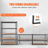 VEVOR Storage Shelving Unit, 5-Tier Adjustable, 2000 lbs Capacity, Heavy Duty Garage Shelves Metal Organizer Utility Rack, Black, 18" D x 48" W x 72" H for Kitchen Pantry Basement Bathroom Laundry