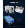 VEVOR 30L Ultrasonic Cleaner, Professional Ultrasonic Cleaner Machine with Cleaning Basket & Digital Display, 480W Stainless Steel 40kHz Industrial Cleaning Machine for Parts, Carburetors, Instruments