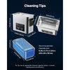 VEVOR 6L Ultrasonic Cleaner, Professional Ultrasonic Cleaner Machine with Cleaning Basket & Digital Display, 120W Stainless Steel 40kHz Cleaning Machine for Watches, Razors, Jewelry, Coins and More