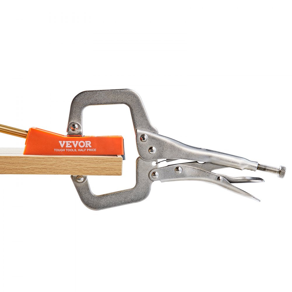VEVOR Pocket Hole Jig, 56 Pcs Mini Jig Pocket Hole System with 9" C-clamp, Step Drill, Wrench, Square Drive Bit, Drill Stop Ring, and Screws, for DIY Carpentry Projects