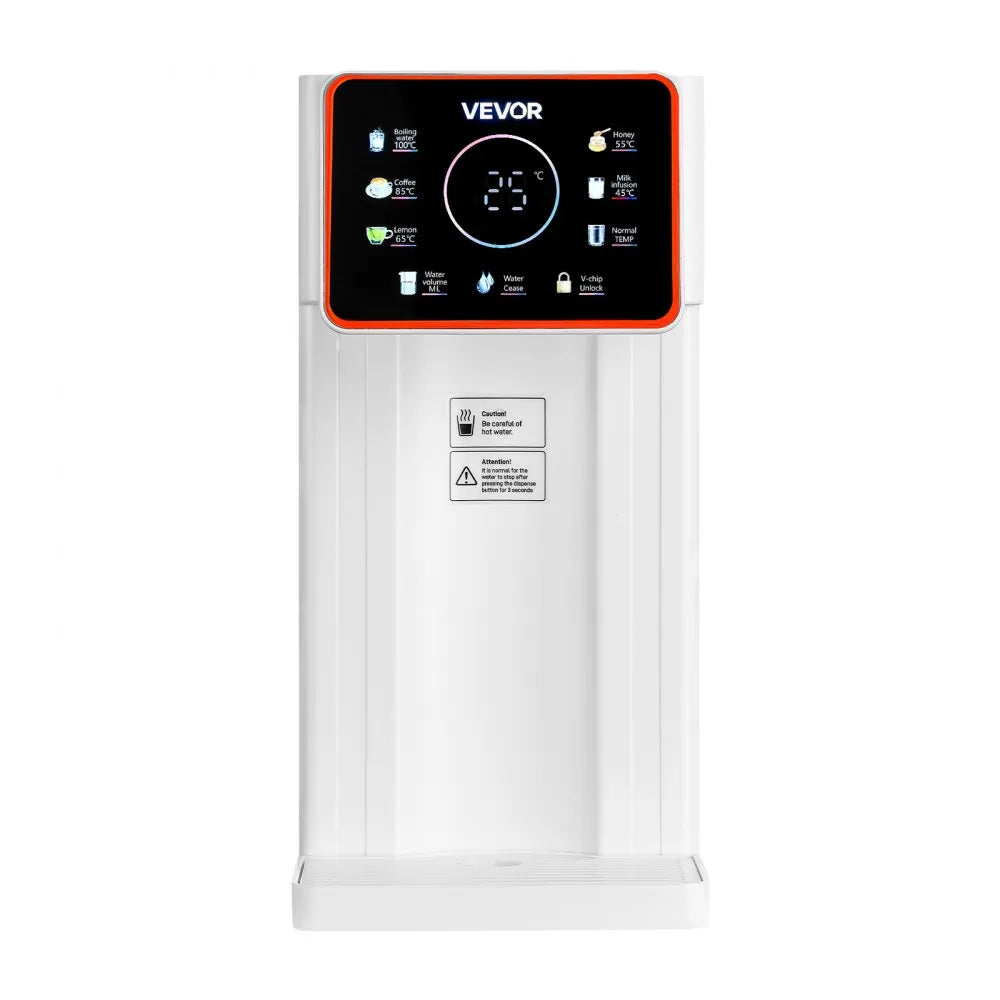 VEVOR Instant Hot Water Dispenser, Countertop Boiling Water Dispenser with Adjustable 6 Temperatures & 7 Water Volumes, 101oz Removable Water Tank, Quick Heating with Touchscreen & Child Lock for Home