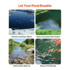 VEVOR Pond Aerator Air Diffuser, 8 in Durable Silicone Lake Aeration Diffuser with Weighted Base, Outdoor Pond Aeration Syetem Accessories for Efficient Oxygen Diffusion & Water Quality Improvement