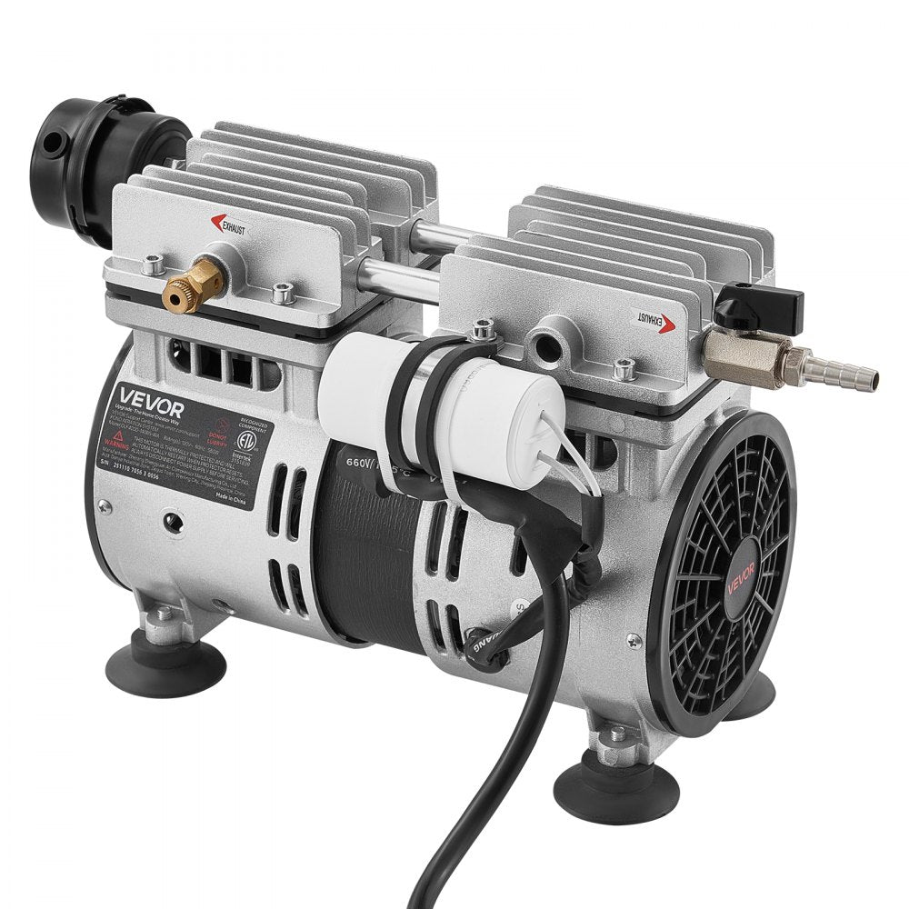 VEVOR Pond Aerator,5.2CFM 3/4 HP Air Compressor, Lake Aerator for Ponds up to 3 Acres, Overheat Protection & Anti-Backflow Valve, 550W Powerful Motor, Pond Aeration Pump for Water Oxygen Circulation