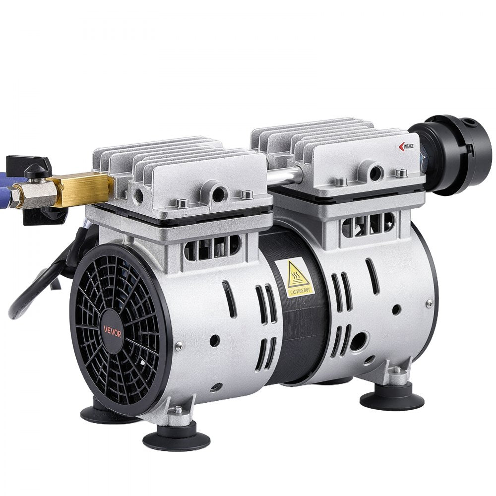 VEVOR Pond Aerators, 5.2CFM Aeration System for Lake up to 3 Acres, 3/4 HP Air Compressor, 2 Diffusesr & Two100' Weighted Tubings, Aeration Pump for Outdoor Ponds & Lakes Deep Water Oxygen Circulation