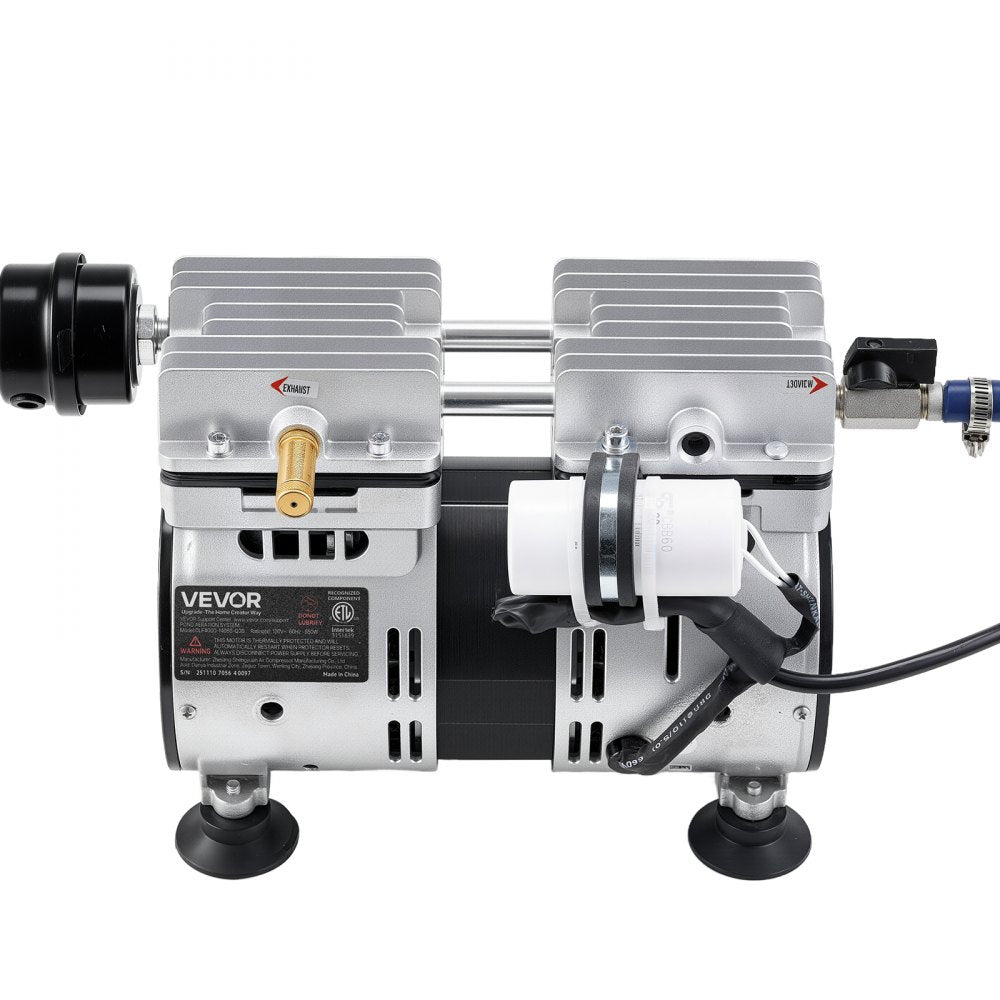 VEVOR Pond Aerators, 5.2CFM Aeration System for Lake up to 3 Acres, 3/4 HP Air Compressor, 1 Diffuser & 100' Weighted Tubings, Aeration Pump for Outdoor Ponds & Lakes Deep Water Oxygen Circulation