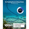 VEVOR Pond Aerators, 5.2CFM Aeration System for Lakes up to 3 Acres, 3/4 HP Air Compressor, 2 Diffusers & Two 100' Weighted Tubings, Outdoor Pond Aeration Pump for Deep Water Oxygen Circulation
