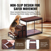 VEVOR Pet Bunk Bed with Stairs, Dog/Cat Window Perch with Storage, Multi-Level Bed Window Perch Dog Bedside Sleeper Couch, Pet Seat Platform for Medium Size Pet, Indoor Use (Dark Brown)