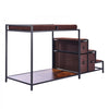 VEVOR Pet Bunk Bed with Stairs, Dog/Cat Window Perch with Storage, Multi-Level Bed Window Perch Dog Bedside Sleeper Couch, Pet Seat Platform for Medium Size Pet, Indoor Use (Dark Brown)