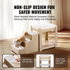 VEVOR Pet Bunk Bed with Stairs, Dog/Cat Window Perch, Multi-Level Bed Window Perch Dog Bedside Sleeper, Lounge Elevated Seat Platform with Foam Cushion,Pet Bed Couch for Bedside Indoor Use (Beige)