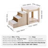 VEVOR Pet Bunk Bed with Stairs, Dog/Cat Window Perch, Multi-Level Bed Window Perch Dog Bedside Sleeper, Lounge Elevated Seat Platform with Foam Cushion,Pet Bed Couch for Bedside Indoor Use (Beige)