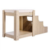 VEVOR Pet Bunk Bed with Stairs, Dog/Cat Window Perch, Multi-Level Bed Window Perch Dog Bedside Sleeper, Lounge Elevated Seat Platform with Foam Cushion,Pet Bed Couch for Bedside Indoor Use (Beige)