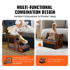 VEVOR Pet Bunk Bed with Removable Stairs, Dog/Cat Window Perch with Storage, Multi-Level Bed Window Perch Dog Bedside Sleeper Couch, Small Pet Seat Platform, Indoor Use (Rustic Brown)