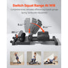 VEVOR Sissy Squat Machine, Multi-Function Deep Sissy Squat Bench for Leg Muscle Training, Easy Setup & Foldable Core Waistline & Glute Workout Equipment, Leg Exercise Machine for Home Gym, Black