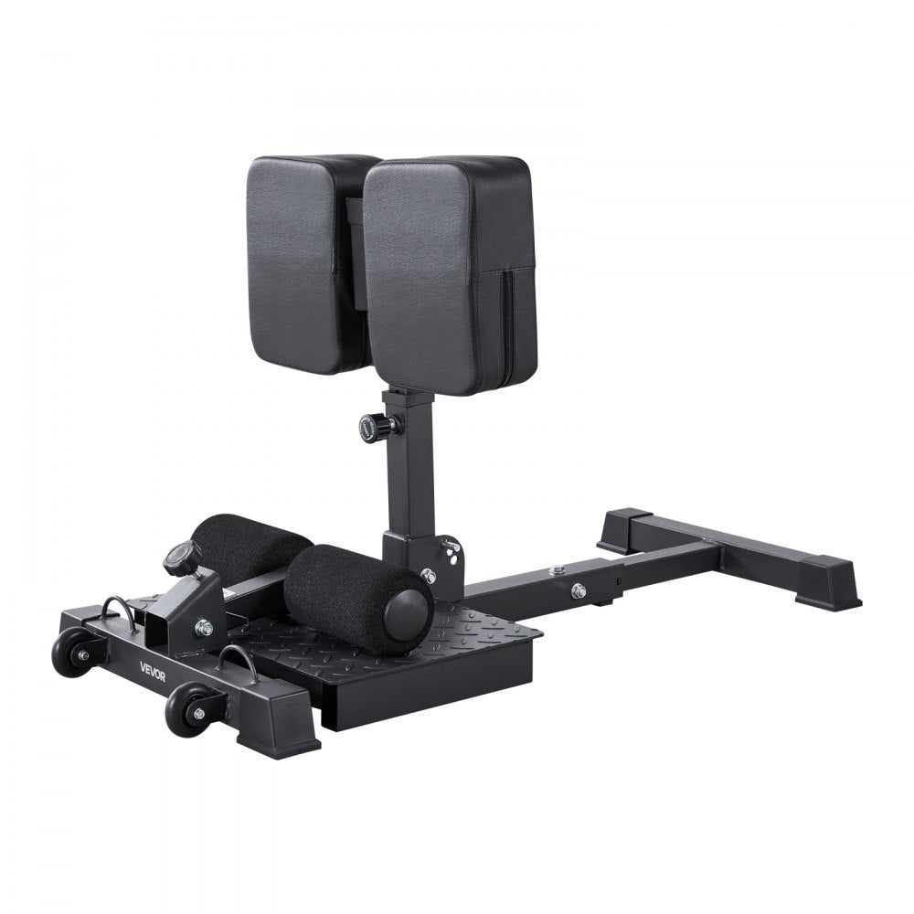 VEVOR Sissy Squat Machine, Multi-Function Deep Sissy Squat Bench for Leg Muscle Training, Easy Setup & Foldable Core Waistline & Glute Workout Equipment, Leg Exercise Machine for Home Gym, Black