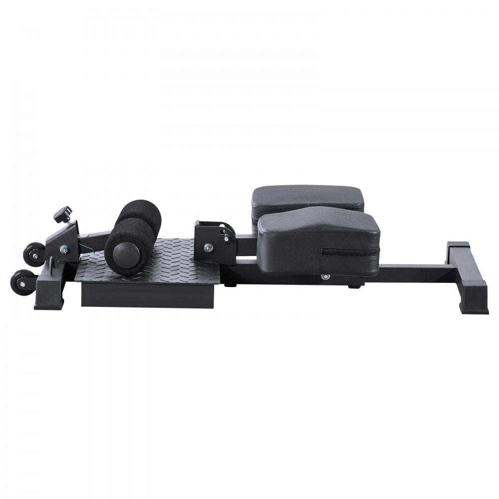 VEVOR Sissy Squat Machine, Multi-Function Deep Sissy Squat Bench for Leg Muscle Training, Easy Setup & Foldable Core Waistline & Glute Workout Equipment, Leg Exercise Machine for Home Gym, Black