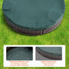VEVOR Sandbox with Cover, 72 x 41.5 x 9.1 in Oval Sand Box, HDPE Sand Pit with 4 Corner Seating and Bottom Liner, Kids Sandbox for Outdoor Backyard, Beach, Park, Gift for Boys Girls Ages 3-12, Brown