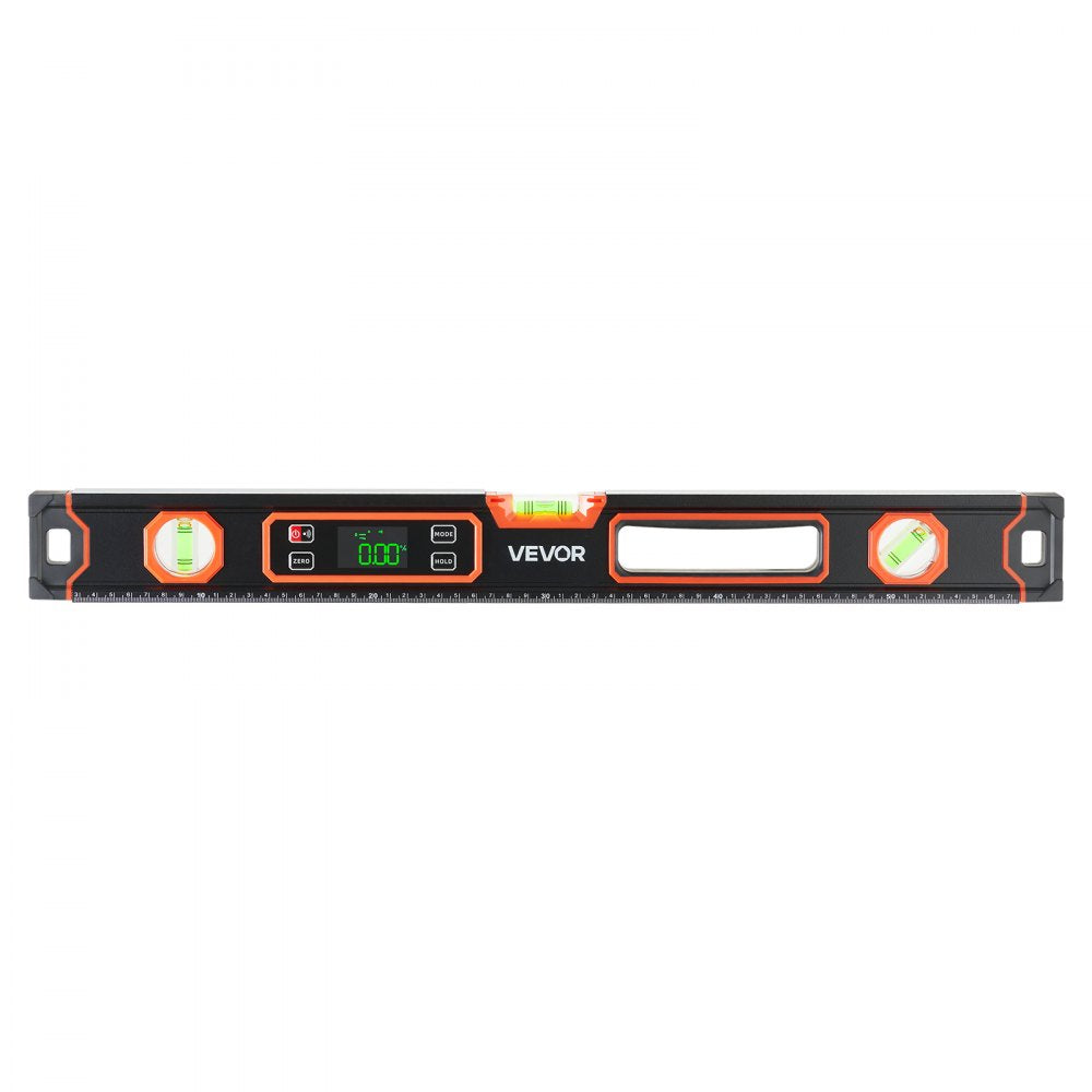 VEVOR Digital Level, 24 in Length, Magnetic Electronic Level with LED Backlit Display, 360° Electronic Leveler Tool with 0°/45°/90° Bubble Vials, IP54 Rating for Construction Carpentry Home Renovation