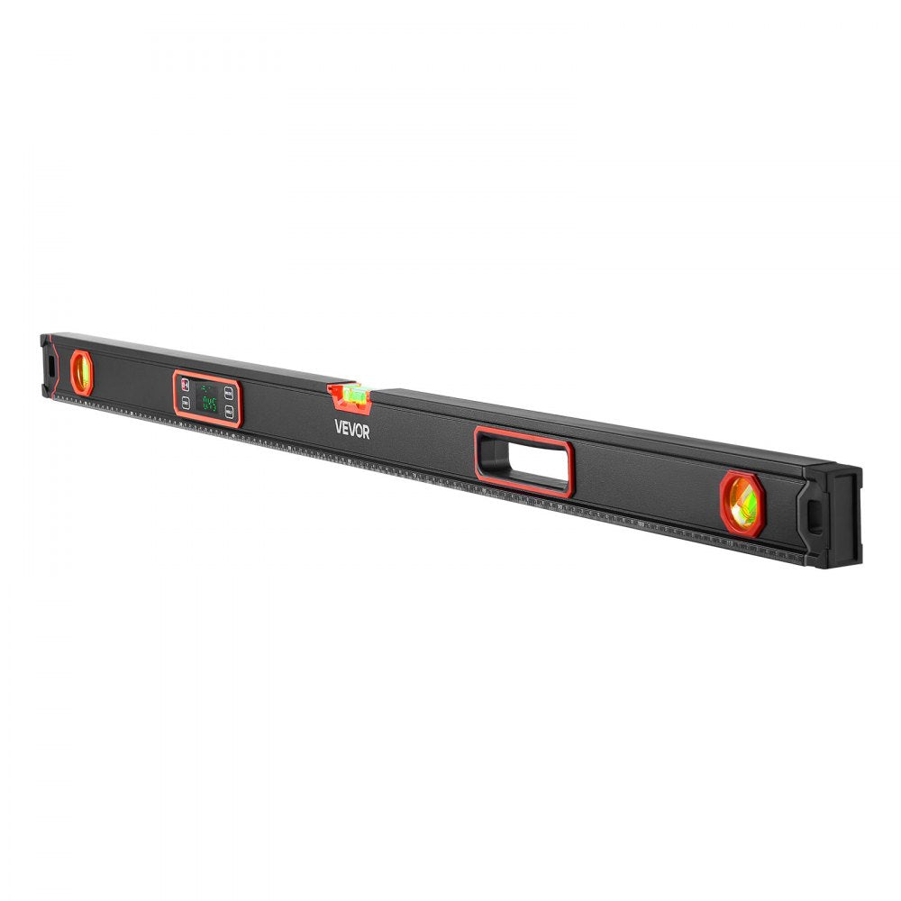 VEVOR Digital Level, 48 in Length, Magnetic Electronic Level with LED Backlit Display, 360° Electronic Leveler Tool with 0°/45°/90° Bubble Vials, IP54 Rating for Construction Carpentry Home Renovation