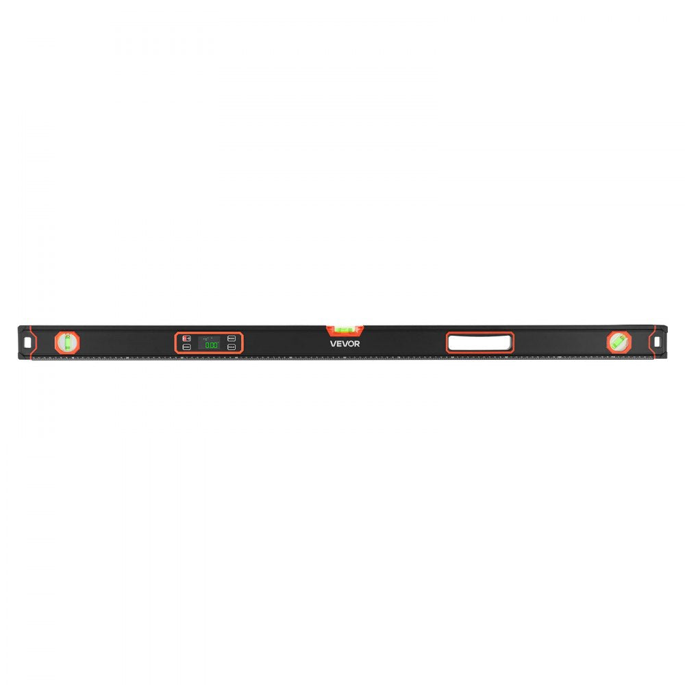 VEVOR Digital Level, 48 in Length, Magnetic Electronic Level with LED Backlit Display, 360° Electronic Leveler Tool with 0°/45°/90° Bubble Vials, IP54 Rating for Construction Carpentry Home Renovation