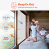 VEVOR Window Privacy Film, Frosted Glass Window Film, Sun Blocking Heat Control, Non Adhesive Static Cling Reflective Window Tint for Home and Office, Glass Door Bathroom Covering, 23.6 in x 6.5 ft