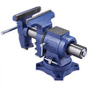 VEVOR Heavy Duty Bench Vise, 6-1/2" Jaw Width, 5" Max Jaw Opening Multi-Purpose Ductile Iron Bench Vise with Anvil, 360° Swivel Base Head, 3" Throat, 5620 lbs Clamp Force, for Pipe Repairing Metalworking