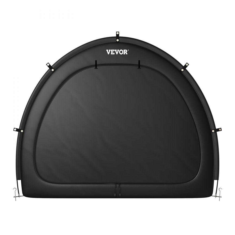 VEVOR Bike Storage Tent, 4 to 5 Bikes, Outdoor Spacious Bike Storage Tent with Ventilated Window, Waterproof Fan-Shaped Bike Tent with High Strength Fiberglass & Dual Zippers, Fit for Bicycle