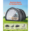 VEVOR Bike Storage Tent, 5+ Bikes, Outdoor Spacious Bike Storage Tent with Ventilated Window, Waterproof Fan-Shaped Bike Tent with High Strength Fiberglass & Dual Zippers, Fit for Bicycle