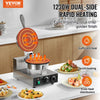 VEVOR Electric Ice Cream Cone Maker, Commercial 1230W Waffle Cone Machine, Non-Stick Stainless Steel Egg Roll Mold, with Temperature and Time Control, Handle, for Restaurant Bakery Snack Bar Family