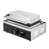 VEVOR Commercial Waffle Maker, 10PCS Rectangle Waffle Baker Machine, 1550W Non-Stick Stainless Steel Belgian Waffle Iron with Temp and Time Control, Handle, for Restaurant Bakery Snack Bar Family