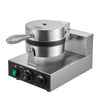 VEVOR Commercial Waffle Maker, 1230W Round Waffle Baker Machine, Non-Stick Stainless Steel Belgian Waffle Iron with Temperature and Time Control, Handle, for Restaurant Bakery Snack Bar Family