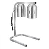 VEVOR Food Heat Lamp, 500W Bulbs, Commercial Food Warmer Light, Electric Stainless Steel French Fry Heating Lamp, Free-standing, Catering Food Warming Equipment for Kitchen Buffet Restaurant, Silver