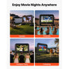 VEVOR Inflatable Movie Screen, 14 ft Outdoor Inflatable Projection Screen with Portable Storage Bag, Front/Rear Projection, Easy Set Up, Blow Up Screen for Outdoor Backyard Movie Night, Theme Parties
