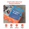 VEVOR Hydrostatic Test Pump 1.6 Gallon Hydraulic Manual Water Pressure Tester, Dual Valve Hydrostatic Water Pipe Leakage Pressure Test Pump Kit with Gauge & Tank, 0-30 Bar Range, for Pipeline Heating