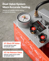 VEVOR Hydrostatic Test Pump 3 Gallon Hydraulic Manual Water Pressure Tester, Dual Valve Hydrostatic Water Pipe Leakage Pressure Test Pump Kit with Gauge & Tank, 0-50 Bar Range, for Pipeline, Heating