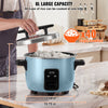 VEVOR Commercial Rice Cooker, 40-Cup Rice Cooker, 8.45 Qt / 8 Liter Large Rice Cooker and Warmer with Nonstick Inner Pot, Fast Cooking and 24-Hour Keep Warm, with Rice Cup and Paddle, for Restaurant